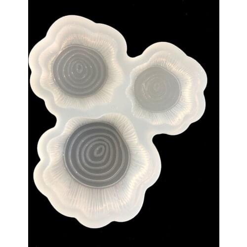 Transparent Silicone Mould Resin Decorative Craft DIY 3D Stump shpe Type epoxy resin molds for jewelry