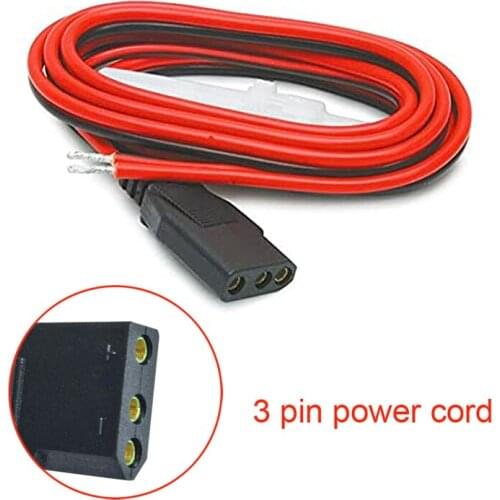 CB power cord cable 2-wire 15A 3-pin Plug Fused Replacement CB Power Cord