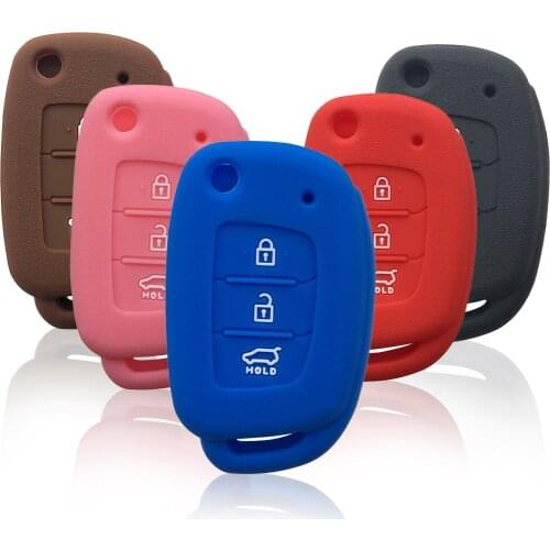 Silicone Case Key Holder For Hyundai Solaris Creta Ix25 Kona Tucson Sonata I40 Elantra Ix35 I20 Ix45 2019 Car Key Cover Case Set