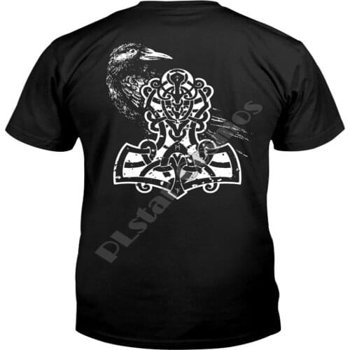 Raven And Hammer Viking T-Shirts Classic T-Shirt Summer cotton t shirts Women for Men Casual Tees Short Sleeve