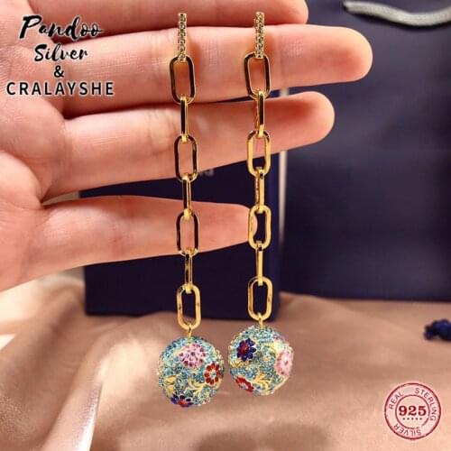 2021 S925 Sterling Silver Jewelry 1:1 Copy, SWAN FLOWER OF FORTUNE Earring For Women Elegant Temperament gift