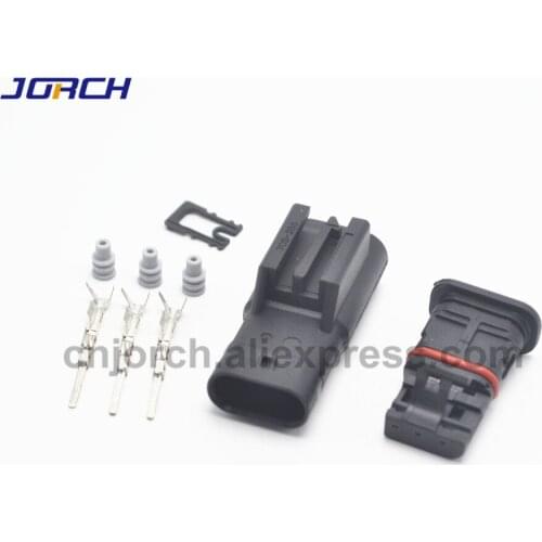 5sets 3pin automotive AMP male electronic waterproof connector for VW Audi