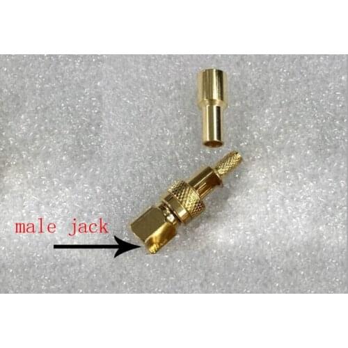 50pcs SMC male Jack Straight Crimp connector For RG174 RG179 RG316 RG188 Cable adapter