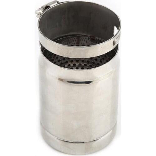 75mm Universal Stainless Steel Car Rear Exhaust Pipe Tail Muffler Tip with Clamp Car Accessories