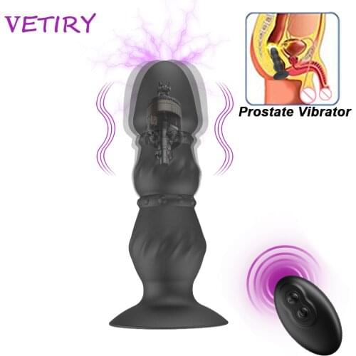 Anal Beads Clitoris Stimulator Anal Vibrator Vibrator Prostate Massager Dildo Vibrator 10 Speeds Wireless Remote Butt Plug