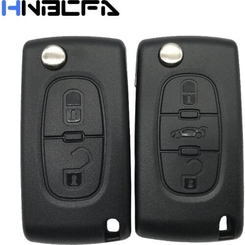 2/3 Buttons Remote Key shell For peugeot 408 308 407 206 307 406 207 208 For Citroen C3 Picasso Car key Case Fob CE0536/CE0523