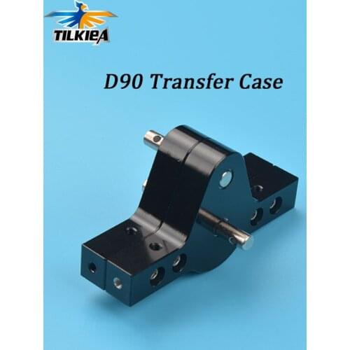 Black CNC Aluminum Transfer Case For D90 SCX10 RC4WD RC Crawlers Trucks D90 Components