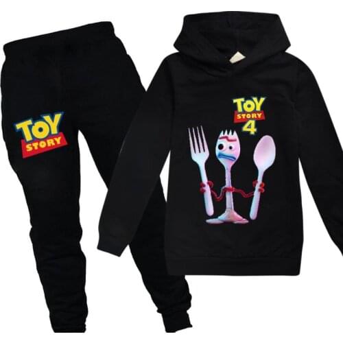 Disney Toy Story 4 Hoodies Kids Sweatshirts Girls Tops Boys Christmas Clothes Casual Childrens Hooded T Shirt Pants Suits