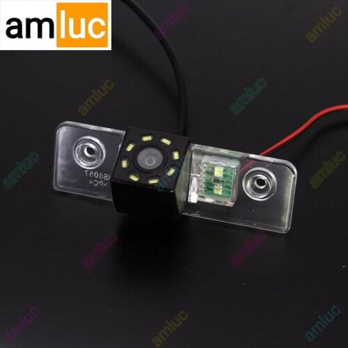 For Skoda Octavia 2008-2013 HD Car CCD 4 LED Night Vision Reverse Backup Parking Waterproof Rearview Reversing Rear View Camera