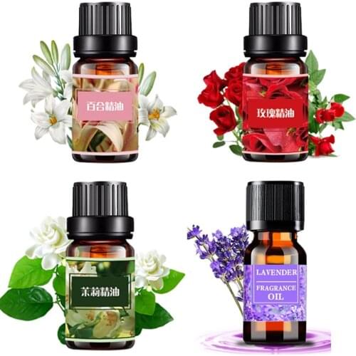 10ml Rose Perfume Fragrance Essential Oil For Soap Candle Making Sandalwood Jasmine Sea Breeze Lily Lavender Flavor Oil
