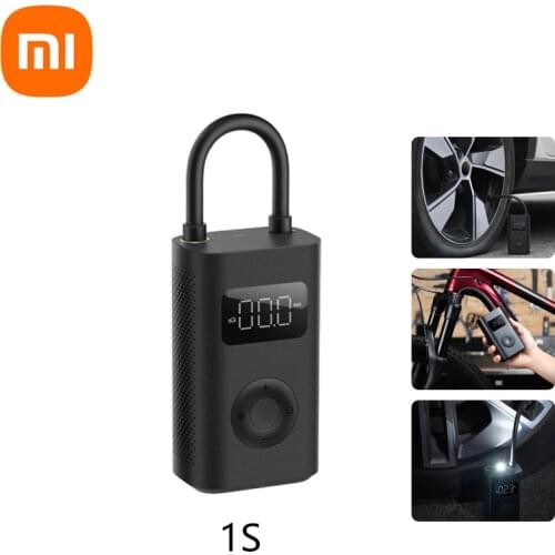 Xiaomi Mijia 1S Electric Air Pump Mini Portable Wireless Inflator Compressor Pump Tire Pressure Smart Digital Display 5 Modes Mi