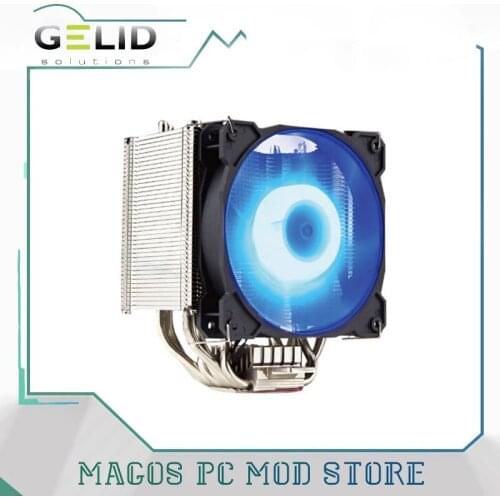 GELID 6 Heatpipes CPU Radiator Cooler 120mm RGB Fan PWM 4PIN LGA 775 1155 1156 1366 2011 2066/AM2,AM2+,AM3,AM3+,AM4,FM1,FM2&FM2