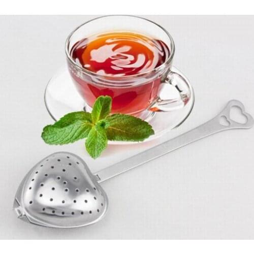 Stainless steel Heart-Shaped Heart Shape Tea Infuser Strainer Filter Spoon Spoons Wedding Party Gift Favor