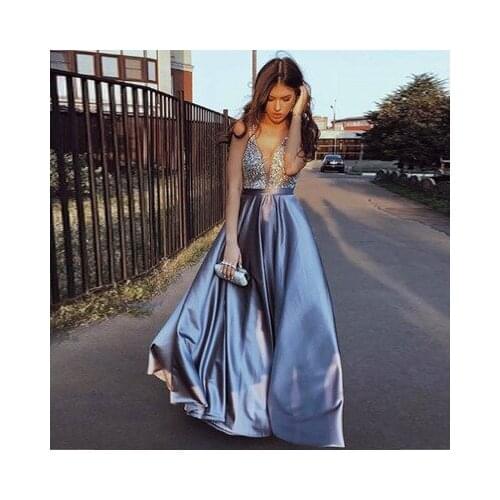 Summer Sexy Women Solid V-neck Tulle Tutu Long Maxi Dress Sleeveless Backless Evening Party Beach Sundress White Blue hot