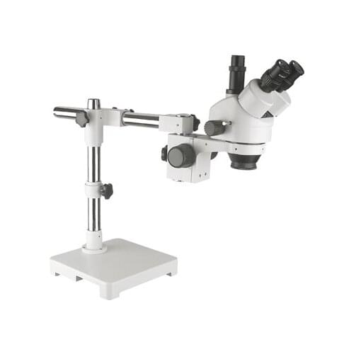 Best Sale,CE, 3.5X- 180X Trinocular Single boom stand Microscope + led ring light,Well sold In EU , USA , Latin American