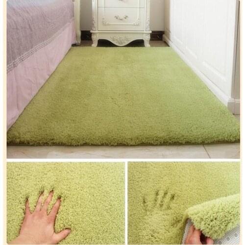 Soft Fluffy Rugs Anti-Skid Shaggy Area Rug Dining Room Home Bedroom Carpet Floor 2018 new Rectangular carpet mats short hairs