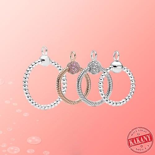 Fall 2020 New Fashion High Quality 1:1 Shiny O-shaped Polished Beaded Womens Original Diy Romantic Pendant Necklace