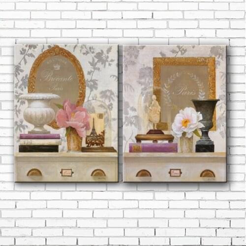 Pastoral flowers still life scenery canvas printings oil painting printed on canvas home living room wall art decoration picture