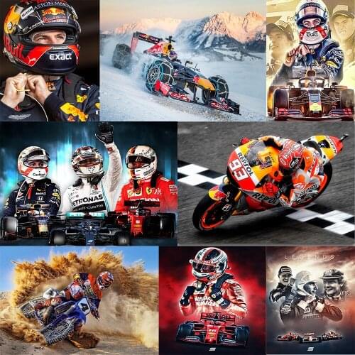 Full Square/Round Drill 5D DIY Diamond Painting F1 Racing Picture 3D Embroidery Cross Stitch Mosaic Hobby And Crafts Home Decor