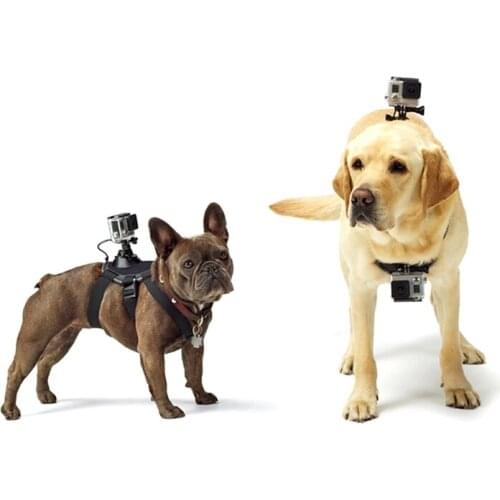 Dog Harness Chest Mount for Gopro hero 8 7 6 5 4 3+ Go pro camcorder Hound Pets Chest strap belt SJCAM SJ4000 Xiaoyi 4K Camera