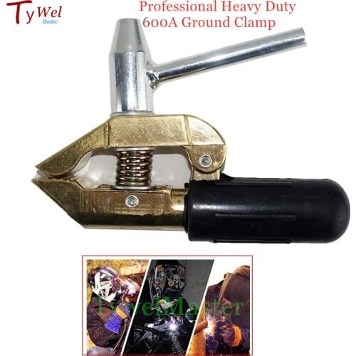 Ground Clamp Earth Clamp 600A Full Copper Body Heavy Duty Screw Type for MIG MMA TIG Plasma Submerge Welding Machine