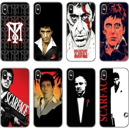 Scarface Tony Montana Transparent Phone Case For iPhone 12 11 Pro Max Mini XS Max XR X 8 7 Plus 6 6S Plus 5 5S SE 2020