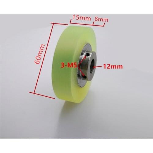 Polyurethane Rubber-coated Wheel Mask Machine 58 Ears with Aluminum Core Pull Wire Power Bumper Line Rolling