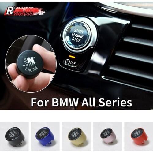RONCHEIN Car Engine Start Stop Button Replacement Sticker For BMW 6GT 7 Series G32 G30 G38 X3 X4 G01 G02 G08 G11 G12 Accessories