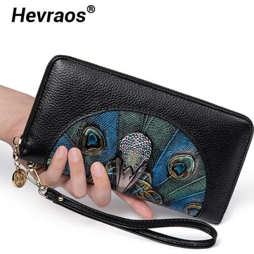 Luxury Wallet Women Designer Brand Famous Genuine Leather Long Wallets Fashion Ladies Phone Clutch Bags Purses For Card Holders