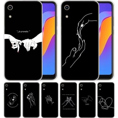 Luxury Soft Silicone Case Love Hurt Together for Huawei Honor 9X 8A 7A 20 Pro 7X 8X 7S 8S 8 9 10 Lite View 20 20i 10i Play Cover