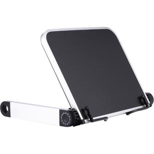 Foldable Reading Book Holder Bookcase Stand 360 Degree Adjustable Support for PC U4LD