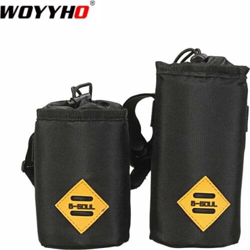 WOYYHO Heat Preservation Bicycle Handlebar Bag,Three Fixed Tightly Bike Kettle Bag,Wear-resisting Polyester Bicycle Accessories