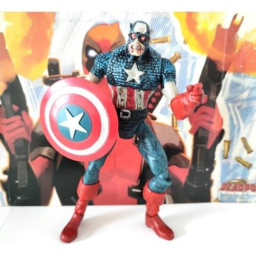 Toybiz MS Diamond Select DST Zombie Captain American 7" Action Figure Loose