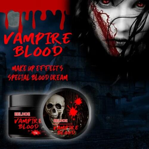 Halloween Decoration 10g 20g 30g 50g Fake Blood Professional Face Body Paint Oil Fake Clot Blood Gel Makeup Blood Decor Dropship