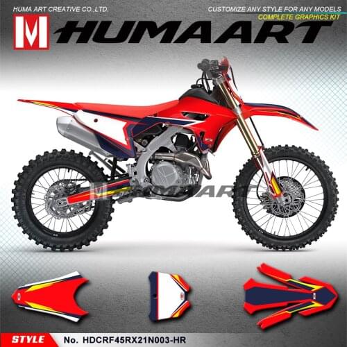 HUMAART Enduro Stickers Custom Graphics Vinyl Decals for CRF450R CRF450RX CRF 450R 450RX 2021 2022