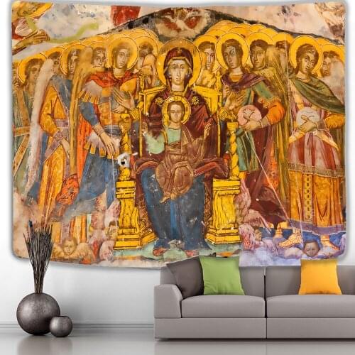 Imperium Romanum Picture Tapestry King Justinian Dynasty Retro Cloth Ottokos Home Decor Art Mural Macrame Fabric Wall Hangin