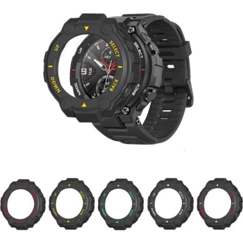 PC Protector Cover Case For Xiaomi for Amazfit- T Rex- Smart Watch Protective Shell Frame For Huami for Amazfit-Trex Edge Bump