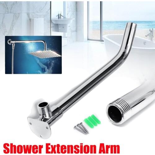 26.5cm Wall Mounted Shower Arm Bottom Entry Shower Head Extension For Bathroom
