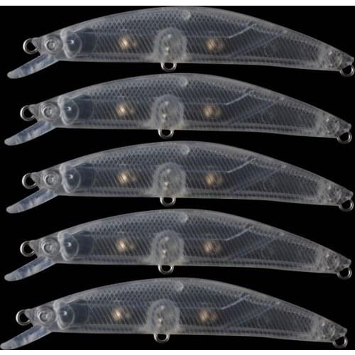 9.2CM 5.7G 50pcs Blank Unpainted Bait DIY Minnow Crankbait wobbler Unpainted Lure Freshwater Fishing Blank Hard Lures Isca Pesca