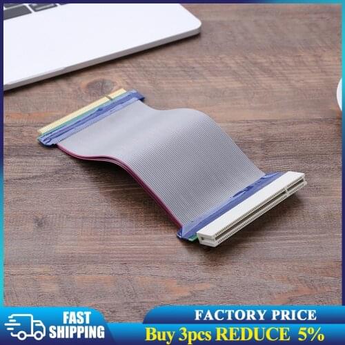 ALLOYSEED 0.19m Copper Ribbon Cable PCI Sound Network Graphic Card Extender Converter Flat Ribbon Cable Supports PCI Devices