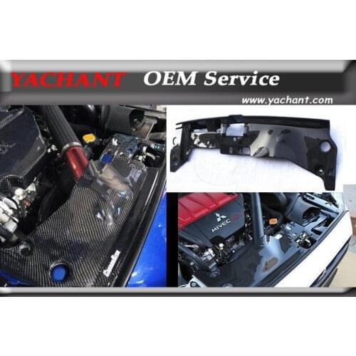 Car-Styling Carbon Fiber Cooling Panel Trim Fit For 08-13 Mitsubishi Lancer Evolution Cz4a EVO X EVO 10 OEM Style Cooling Panel
