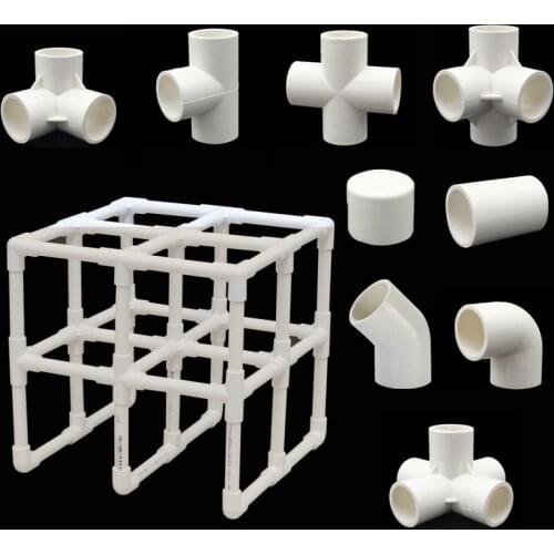 Quick joint pvc pipe fittings Dimensional 3/4/5/6 Ways tube Hose support connector for Home Garden Irrigation DIY hand Tools