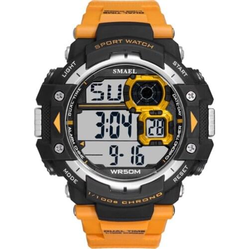 Mens Digital Watches SMAEL Brand Watch Men Big Dial Alarm Clock Men Sport Watches Waterproof 1379B Men Military Watches