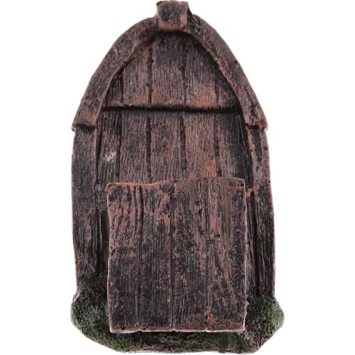 DIY Retro Resin Craft Wooden Boat Model Figure Toy Micro Sea Decor Ornaments