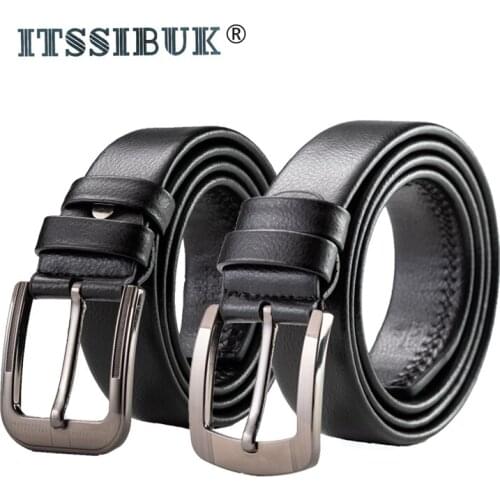 ITSSIBUK 2019 new fashion simplicity men exclusive high-quality classic vintage pin buckle top brand designer