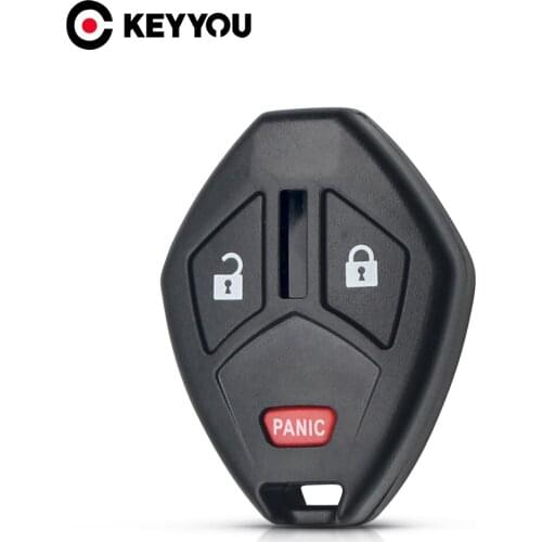 KEYYOU 20x For Mitsubishi Galant Eclipse Lancer Outlander Endeavor Mirage Remote Key Shell Case No Blade Fob 2+1 Buttons Car
