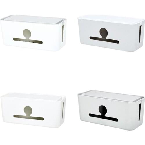 Cable Management Box Charger Socket Power Strip Storage Phone Stand Organizer