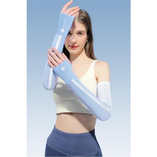 Cool Sleeves Ice Silk Sunscreen Sleeves Ladies Summer Anti-Ultraviolet Arm Guards Sunshade Riding Ice Sleeves Hand Sleeves