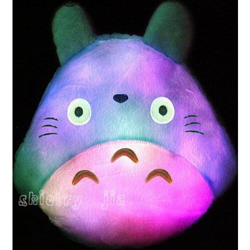 Cute New Totoro Led Luminous Plush Pillow Lovely Totoro Toy Wedding Gift Christmas Gift Birthday Gift