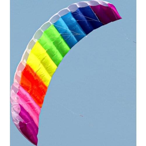 Power Kites Colorful Large Fast Speed Rainbow Dual Line Stunt Kite Outdoor Kites Flying Toys Kite For Children Kids Outdoor